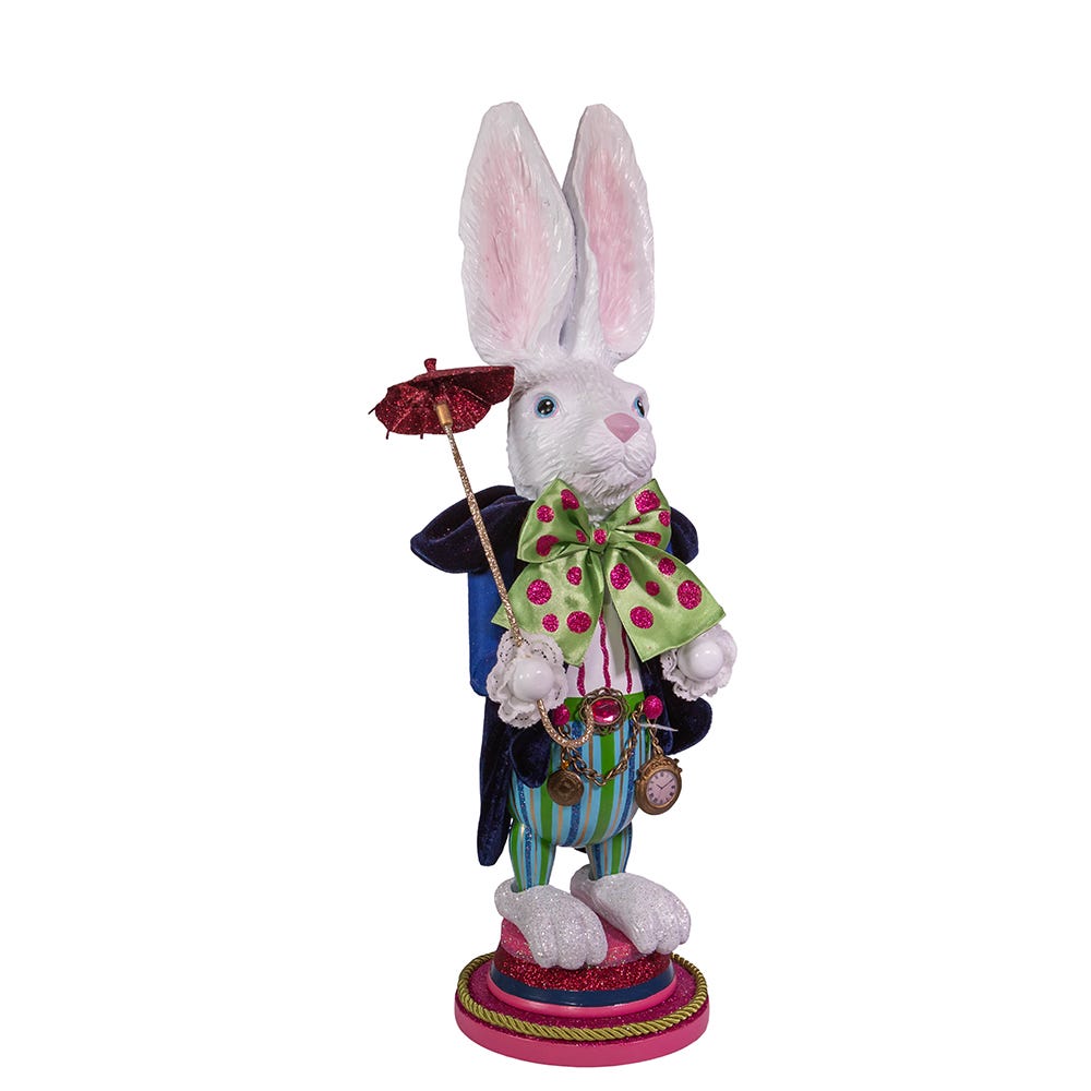 Kurt Adler 18-Inch Hollywood™ White Rabbit Nutcracker